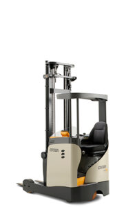 Reach truck cu sasiu ingust
